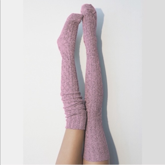 Peony and Moss Accessories - Cable Knit Thigh High socks
